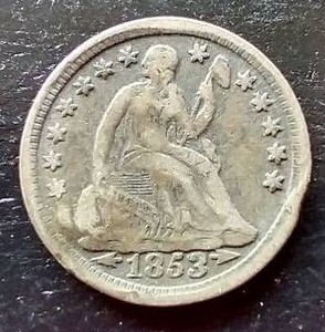 1853 Liberty Seated Half Dime
