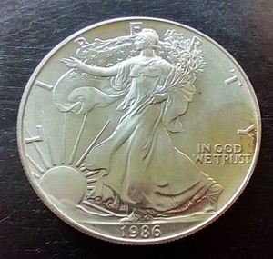 1986 American Silver Eagle - First Year