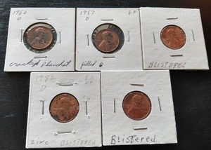 (5) Die Error Pennies