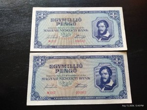 (2) WW2 Era Hungary Bank Notes