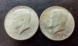 (2) 90% Silver Kennedy Half Dollars
