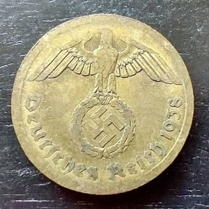German Third Reich WW2 10 Pfennig Coin