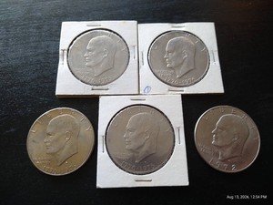 (5) Eisenhower Dollars