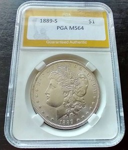 1889-S Morgan Dollar - PGA MS64