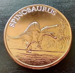 Spinosaurus 1 Oz Copper Round