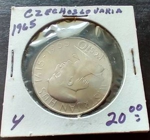 1965 Czechoslovakia Silver 10 Korun