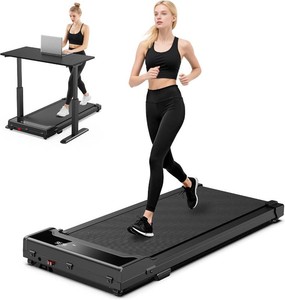 $129 Walking Pad Treadmill for Home - Under Desk Walking and Running with Remote Control Portable Electric Machine Adjustable Slim Compact with 0.6-4.0MPH Modes Max up 265 Lbs for Home Office