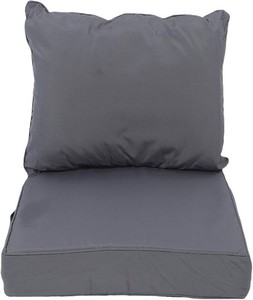 Outdoor Chair Cushion Set, Polyester with Thickened PP Cotton  Water Fabric, , Adjustable Side Straps, Click Close, Machine Washable Cover, for Patio, Garden, Rattan Sofa