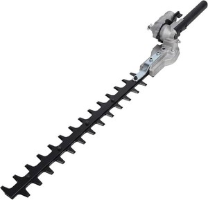 Universal 16 in. Articulating Hedge Trimmer Attachment - Straight Shaft Attachment for Attachment Capable, Polesaws, and Powerheads, Adjustable Blade from 0-135 Degrees