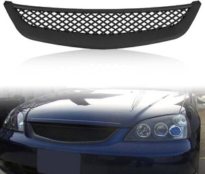 Black Mesh Grille Fit 2001 2002 2003 for Civic CoupeSedan  JDM Type Front Bumper Grill Guard Replacement Part
