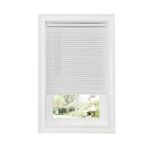 GII Deluxe Sundown White Cordless Room Darkening Vinyl Mini Blind with 1 in. Slats 43 in. W x 64 in. L