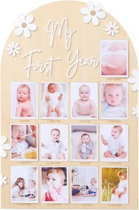 WAWUO 1st First Year Photo Board, 12 Month Picture Milestones Board, My First Year Board, Daisy Birthday Decorations