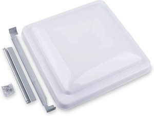 CampN 14.5 Inch Universal RV Roof Vent for Trailer, Camper, Motorhome - RV Vent Covers for Roof - OEM Lid Replacement (14.5 x 14.5 White 1-Pack)