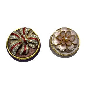 Joan Rivers Enamel & Crystal Brooch and Trinket Box Set