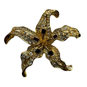 Nolan Miller Rhinestone Starfish Brooch