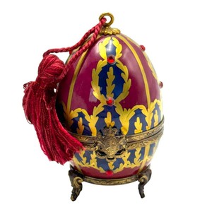 Limoges France Limited Edition Perfume Egg with Miniature Perfume Bottle  No. 113500