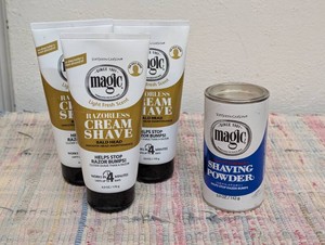 Magic Razorless Shaving Creme and Shaving Powder