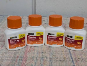 4 Pack of DG Health ClearLax Orange flavor