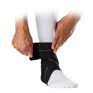 McDavid 8-9 Sport Ankle Sleeve with Wrap Support - SM Joint & Muscle Pain Relief, Nylon
