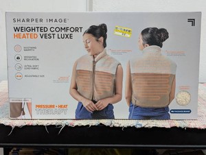 Sharper Image Pain Relief Weighted Comfort Heated Vest Luxe