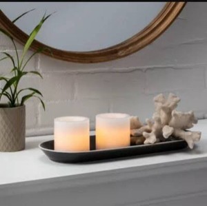 Target Threshold LED Pillar Candles Remote Control Set Of 2 Home Decor