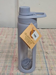 Blogilates Glass Protein Shaker Bottle With Silicone Sleeve 19 oz