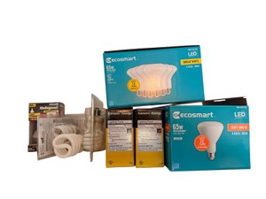Assorted LED, CFL and Halogen Light Bulb Lot  EcoSmart, Philips and Conserv-Energy