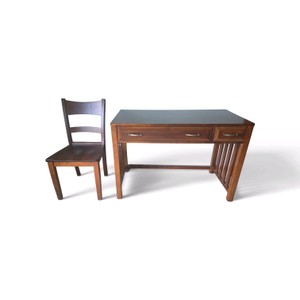 Solid Wood Desk with Chair