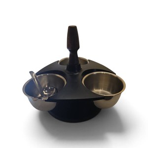 vintage mid-century revolving condiment server
