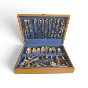 Vintage Silverware Set in Case