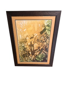 C. Dulaney Signed Limited Edition African Musicians Art Print 1555  32 x 42