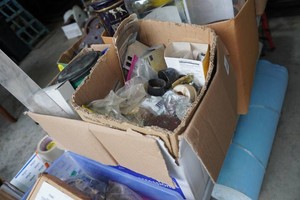 Assorted Hardware - Light Bulbs, Cabinet Hardware, Electrical, Hinges
