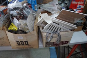 Assorted Hardware - Vent Covers, Cabinet Hardware, Pipe Insulation