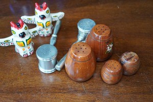 Vintage Salt and Pepper Shaker Sets - Owls, Gavels