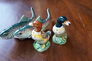 Vintage Salt and Pepper Shaker Sets - Fish, Ducks
