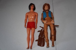 Vintage Big Jim and Jamie West Action Figures