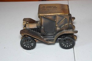 Vintage Banthrico 1908 Buick Metal Bank - Commercial and Savings Bank