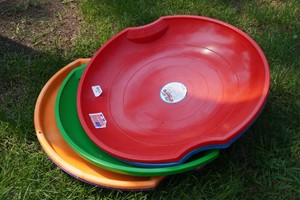 5 Flexible 26 Flyer Plastic Saucer Sleds