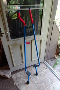 Vintage Walkaroo Steel Balance Stilts