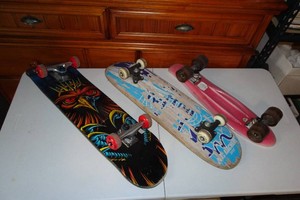 3 Skateboards