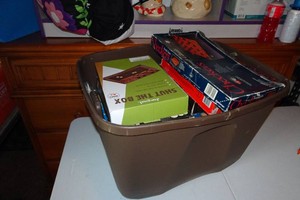 Assorted Board Games - Shut the Box, Checkers, Rummikub