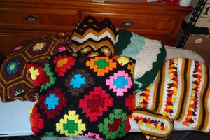 Vintage Crochet Afghan Blankets