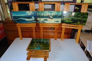 Hand Painted Folding Tables
