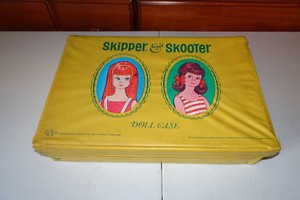 Vintage Mattel Skipper and Scooter Dolls Accessories Carry Case