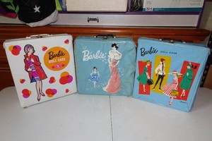 Vintage Mattel Barbie Doll Accessories Carry Cases