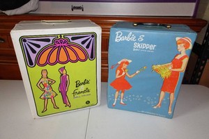 Vintage Mattel Barbie Doll Accessories Carry Cases