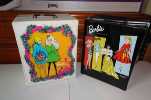 Vintage Mattel Barbie Doll Accessories Carry Cases