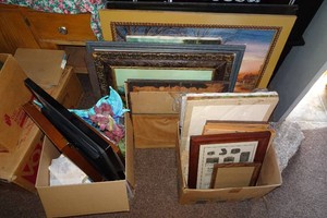 Assorted Framed Prints and Framed Puzzles