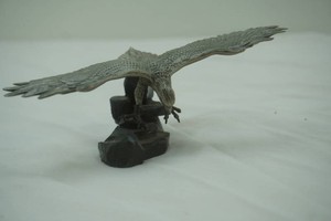 Vintage pewter American Bald Eagle Figurine