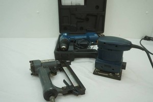 Power Tools air nailer, drill, palm sander
